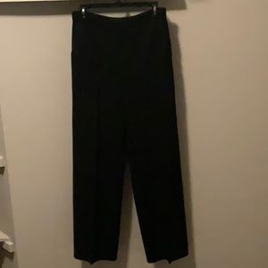 St. John Collection by Marie Gray Black Knit Wide Leg High Waisted Pants